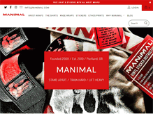 Tablet Screenshot of manimal.com